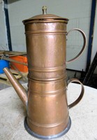 Antike Kaffee Teemaschine Kupfer sehr Dekorativ 