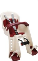 Polisport Bilby Junior Creme Bordeaux Fahrrad Kindersitz Fahrradsitz für vorne