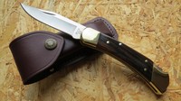 Buck Folding Hunter 110 Messer Taschenmesser Klappmesser Lederetui USA 280013