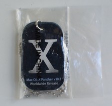 Apple Mac OS X Panther V10.3 Worldwide Release Set of Dog Tags BRAND NEW IN BAG