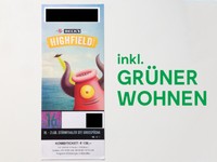 Highfield Festival 2016 3 Tages Kombiticket inkl. GRÜNER WOHNEN