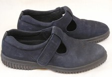 Vintage Pair Women's Ecco Dark Grey Slip Ons Size 37 Made in Portugal