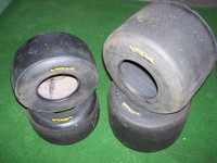 Kart Reifen VEGA gelb 10x4.60-5 und 11x7.10-5 für Hobbyfahrer gebraucht