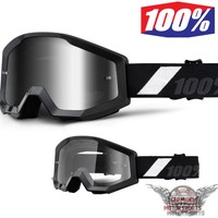 100% PROZENT CROSSBRILLE MOTOCROSS BRILLE STRATA GOLIATH ENDURO OFFROAD SCHWARZ