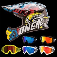 O'Neal 3series Wild multi Helm Crosshelm MX Motocross Cross HP7 Brille Enduro
