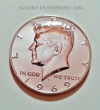 1969 S Kennedy *Uncirculated Proof* Half Dollar *40% Silver* *Free Shipping*
