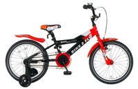 POPAL 18K Kinderrad Bike 2 Fly Kinder Fahrrad 18 Zoll Rot Schwarz NEU