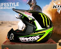 THOR Quadrant Pro Circuit Monster Cross Helm Enduro Quad KX-F KX Grün Kawasaki L