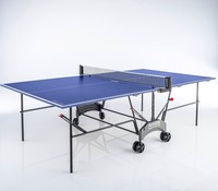 Kettler Axos Tischtennisplatte Indoor 1 blau/weiss mit Netz Indoor-Platte