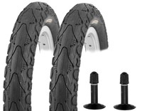 2 Kenda Fahrradreifen 16 Zoll Reifen (16 x 1.75) 47-305 inkl. 2 x Schlauch AV