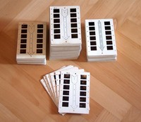 AUSWÄHLEN: 3D-BILDKARTEN für STEREOMAT TEDDYSERIE Variante 1 blauer Pfeil DDR