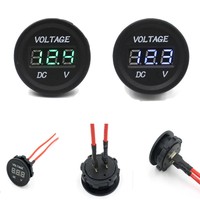 Neu 12V-24V Auto Motorrad LED Digital Anzeige Voltmeter wasserdicht Meter J5