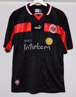 Trikot Eintracht Frankfurt schwarz Puma Viag Interkom 98/99 Gratis-Fanschal