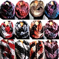 Trend Rundschal LOOP Schlauchschal Schal Warm Strickschal Winterschal Damen Neu