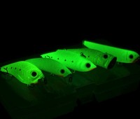 Wobbler Set Angelköder Leuchtend Neon Nachtangeln neu 