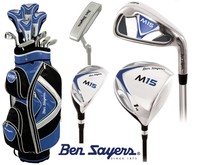 Ben Sayers M15 Full Golf Club Set Cart Bag Mens New Steel Clubs Irons New 