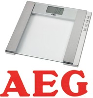Luxus 5 in 1 AEG Personenwaage Körperfett-Waage 150 KG Multi-Analyse Glaswaage