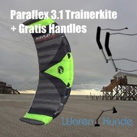 | PARAFLEX 3.1 TrainerKite | Wolkenstürmer Lenkdrachen Lenkmatte: Gratis Handles
