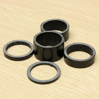 Schwarz Fahrrad Spacer Set Steuersatz  3 / 5 /10 / 15 / 20mm Ahead 1 1/8" Carbon