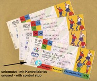 Ticket --- BULGARIEN - RUMÄNIEN --- EURO 1996 in England - UNUSED
