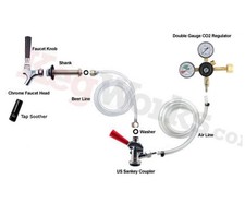 Draft Beer Fridge Conversion Kit- Build your own Kegerator (US Coupler, No Tank)