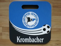 Arminia Bielefeld Sitzkissen "Krombacher - Reserviert für Genießer!"