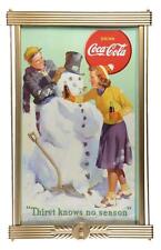 Large Coca Cola Vertical Cardboard Advertisement Lot 954