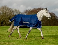 Bucas Select Turnout Weidedecke Regendecke Übergangsdecke Oberdecke Navy 115-165