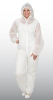 10x Einweg-Overall Größe M weiß ca. 32 g/m² Schutzanzug Maleranzug 10 Stück 
