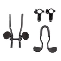 Triathlon Lenkeraufsatz schwarz Lenker Aufsatz Alu Armauflage Bike 2 Größe