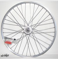 Laufrad 28 Zoll Alu Vorderrad - silber~ Nabendynamo Shimano *Schnellspanner