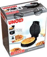 WAFFELEISEN von UNOLD BRÜSSELER 48220 SCHWARZ SILBER WAFFEL AUTOMAT BACKEN NEU