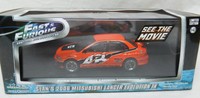 Modellauto 1:43 Greenlight BRian`s Mitsubishi Lancer EVO4 IX Fast and Furious 