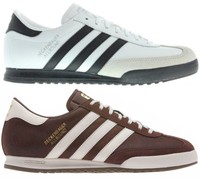 adidas Beckenbauer Mens Originals Trainers Brown Cream White Black Suede Sneaker