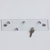 Zeller klares Glas Schlüsselbord, Schlüsselleiste, Schlüsselbrett