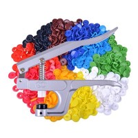 SNAPS SNAP Zange 300 Druckknöpfe Set in 10 Farben T3 T5 für Scrapbook Nähen