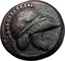 MESEMBRIA in THRACE Black Sea Area Corinthian Helmet Ancient Greek Coin i58032