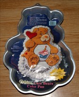Vintage Wilton Care Bears Cake Pan Party Birthday Bear New Unused Aluminum Party