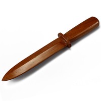 Trainingsmesser aus Holz, Selbstverteidigung SV Training stumpf lackiert leicht