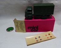 Original DDR - Mini Car - W 50 mit Plane / Armee   1: 87- H0 -OVP