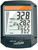 Fahrradcomputer, kabellos Security Plus DKS148 Solar Codierte Übertragung mit Ra