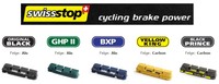 SwissStop Flash Pro / Evo Rennrad Bremsbeläge für Alu - und Carbonfelgen