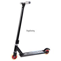 Tretroller Cityroller Scooter Kinder Jugendliche Roller Alu Stuntscooter Schwarz