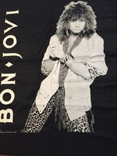 1987 Bon Jovi wall hanging, 44" by 48"