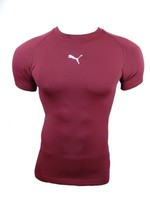 Puma Herren Kompressionsshirt Funktionsshirt Laufshirt dunkelrot Gr.XL