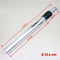 SATTELSTÜTZE GEFEDERT XLC SP-S09 - Ø 25,4 MM - 350 MM 40 MM FEDERWEG SILBER
