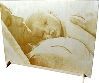 Ihr Foto auf Holz Valentinstag Geburtstag Geschenk Ostern Liebe LOVE