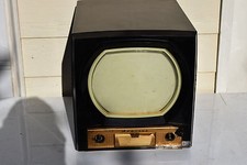 Original 1950 Antique Television Admiral Bakelite Black 12X11 Cabinet Art Deco