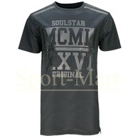 Mens Soulstar Mesh Sleeve Zip Hem Long Line T-Shirt Designer Top Size