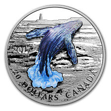 2017 1 oz Silver Proof $20 3-Dimensional Breaching Whale - Sku #105241